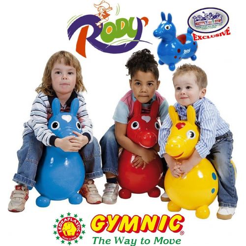  [아마존베스트]Gymnic Rody Horse Inflatable Bounce & Ride, Mattys Toy Stop Exclusive Purple & Pink Swirl (70254)