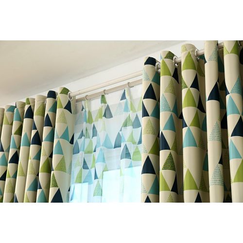  GYROHOME Blackout Grommet Top Cartoon Curtains For Family Children Kids Teens Used In Bedroom,Living Room Sold As 2 Panels (52Wx84Lx2 Panels, Owl-Blue)