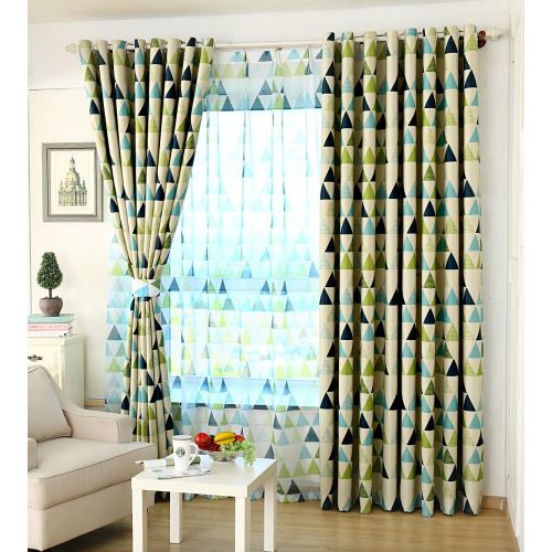  GYROHOME Blackout Grommet Top Cartoon Curtains For Family Children Kids Teens Used In Bedroom,Living Room Sold As 2 Panels (52Wx84Lx2 Panels, Owl-Blue)