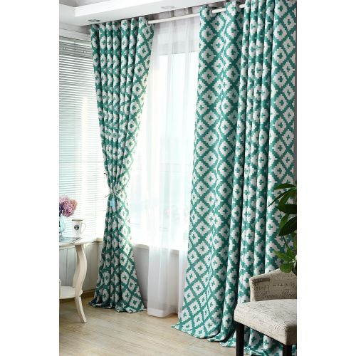  GYROHOME Blackout Grommet Top Cartoon Curtains For Family Children Kids Teens Used In Bedroom,Living Room Sold As 2 Panels (52Wx84Lx2 Panels, Owl-Blue)