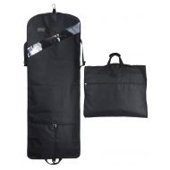 GYSSIEN 66 Tri-fold Extra Long Dress Garment Bag, Premium & Breathable Tear-resistant Hanging Suit Cover for Travel and Storage