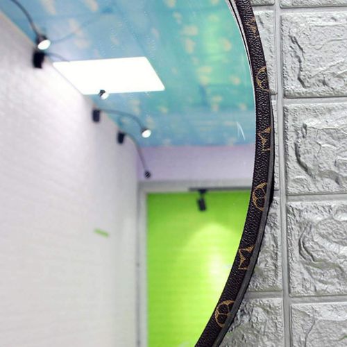  GYX-Bathroom Mirror Beautiful Bathroom Shower Wall Mirror Shaving Mirror Real Glass Mirror - Round for Entrance Passage, Bedroom, Living Room, Etc