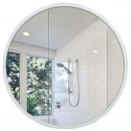 GYX-Bathroom Mirror Modern Round Metal Frame Wall Mount Mirror, Bathroom Mirror, Chic Wall Mirror Bedroom Decorating Mirror