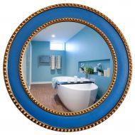 GYX-Bathroom Mirror Round Wall Mirror Retro Style Design Chic Hanging Mirror Art Industrial Mirror Family Bathroom Living Room Decorations