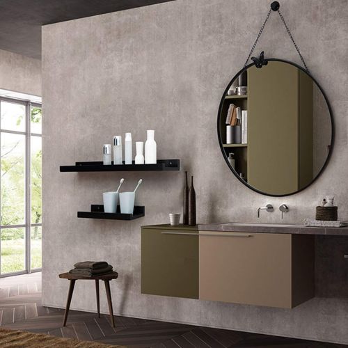  GYX-Bathroom Mirror Hanging Mirror - with Chain Makeup Mirror Round Wall Mirror Bathroom Shaving Mirror Bedroom Decoration