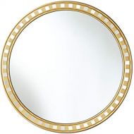 GYX-Wall Mirror Vintage Hanging Mirror Round Wall Mirror Home Living Room Decoration Bathroom Shaving Mirror (70 and 80 cm Diameter Gold)