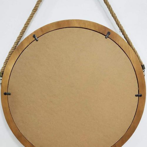  GYX-Wall Mirror 40-80cm Diameter Round Hanging Mirror Living Decoration Vanity Mirror Shaving Mirror Bathroom with Chain Wall Mirror