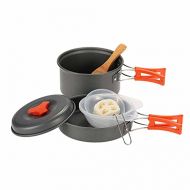 GYZCZX Aluminium Camping Cookware Set Outdoor Camping Tableware Cooking Set Travel Cutlery Utensils Hiking Picnic Set for 1 2 People (Color : B)