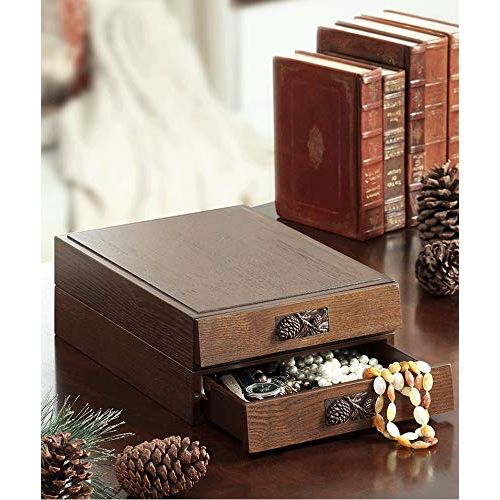  GYZS storage box Office Supplies Large Drawer Office Desktop Storage Box Wooden Creative Stationery File Rack Jewelry Box (Color : Brown)