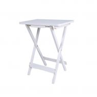 GYtpz GY TV Tray Snack Folding Table, Multifunction Laptop Tray Table, Portable Desk, Square Side Table, Sofa Table, Outdoor and Indoor Small Tables, White (Color : White)