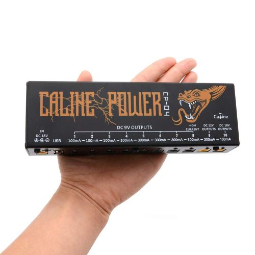  GZMAY Caline CP-04 Guitar Pedal Power Supply Station Distributor 10 Isolated Outputfor 9V/12V/18V Effect Pedal with Short Circuit/Overcurrent Protection