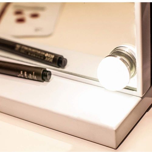  GZZ Bathroom Vanity Wall Mounted Shaving Mirror 24.4/20.4 inch Hollywood Light Up Vanity Makeup Mirror Silver with LED Lights for Makeup Dressing Table Professional Illuminated Cosmeti