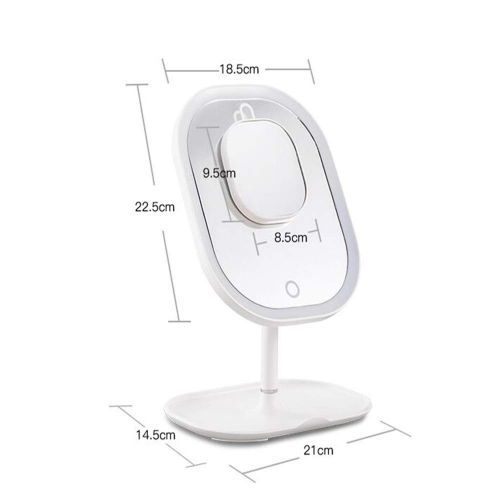  GZZ Bathroom Vanity Wall Mounted Shaving Mirror Freestanding Cosmetic Mirror 5x Zoom7 inch Make Up Mirror Pedestal Table Mirror for Bathroom Bedroom Shaving Mirror Cosmetic Vanity Mirr