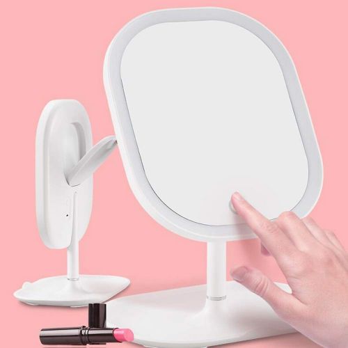  GZZ Bathroom Vanity Wall Mounted Shaving Mirror Freestanding Cosmetic Mirror 5x Zoom7 inch Make Up Mirror Pedestal Table Mirror for Bathroom Bedroom Shaving Mirror Cosmetic Vanity Mirr