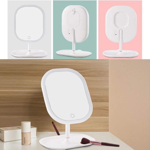  GZZ Bathroom Vanity Wall Mounted Shaving Mirror Freestanding Cosmetic Mirror 5x Zoom7 inch Make Up Mirror Pedestal Table Mirror for Bathroom Bedroom Shaving Mirror Cosmetic Vanity Mirr