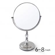 GZZ Bathroom Vanity Wall Mounted Shaving Mirror 360 Degree Rotation　Standing Make-Up Mirror 3x Zoom 6-8 Inch Cosmetic Mirror Freestanding Table Mirror For Bathroom Bedroom, Shaving Mir