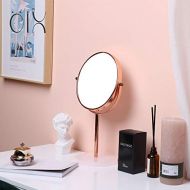 GZZ Bathroom Vanity Wall Mounted Shaving Mirror Cosmetic Mirror 3x Zoom, 8 inch Make Up Mirror Pedestal Table Mirror for Bathroom Bedroom Shaving Mirror Cosmetic Vanity Mirror Double S