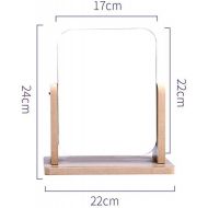 GZZ Bathroom Vanity Wall Mounted Shaving Mirror Wooden Mirror Desktop Mirror Simple Home Desktop Princess Vanity Mirror Student Desk Men And Women Makeup Shower ( color : Vertical sect