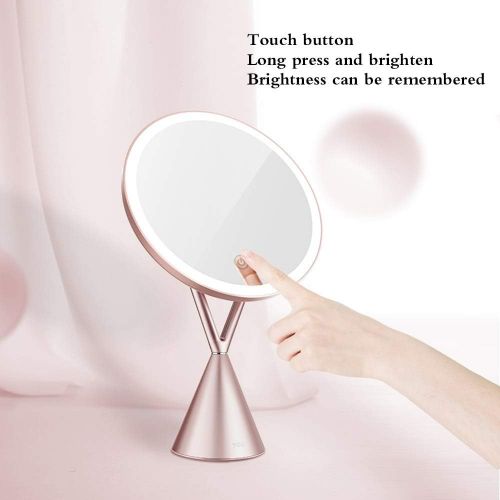  GZZ Bathroom Vanity Wall Mounted Shaving Mirror Freestanding Cosmetic Mirror 5x Zoom7 inch Make Up Mirror Pedestal Table Mirror for Bathroom Bedroom Shaving Mirror Cosmetic Vanity Mirr