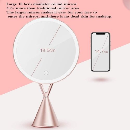  GZZ Bathroom Vanity Wall Mounted Shaving Mirror Freestanding Cosmetic Mirror 5x Zoom7 inch Make Up Mirror Pedestal Table Mirror for Bathroom Bedroom Shaving Mirror Cosmetic Vanity Mirr