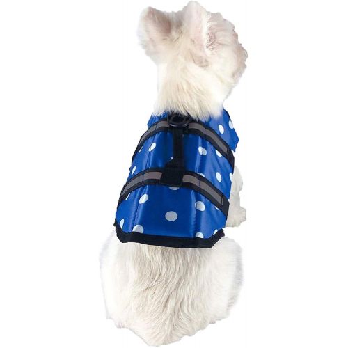  GabeFish Dog Life Jacket Vest Safety Clothes Collar Harness Saver Pet Swimming Preserver Reflective Strip Swimwear