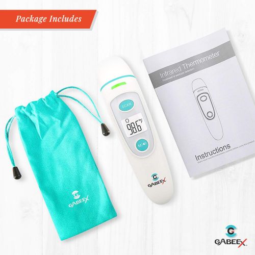  2019 Gabeex Best Infrared Digital Thermometer (Termometro)- Forehead and Ear- Infrared Lens...