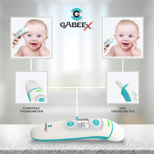  2019 Gabeex Best Infrared Digital Thermometer (Termometro)- Forehead and Ear- Infrared Lens...