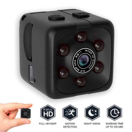  Gaddrt Mini-Full-HD-Action-Kamera mit 1080P-Action-Kamera Versteckte Kamera