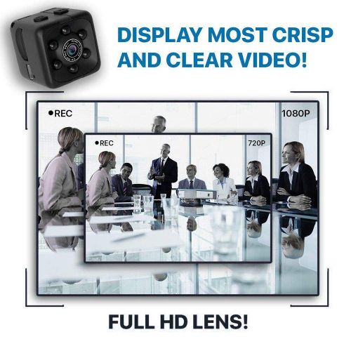  Gaddrt Mini-Full-HD-Action-Kamera mit 1080P-Action-Kamera Versteckte Kamera
