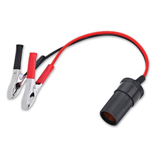  Gaddrt Car Gaddrt Kfz-Zigarettenanzuender-Steckdose 12V Tragbarer Netzstecker-Adapter Krokodilklemme Autoadapter