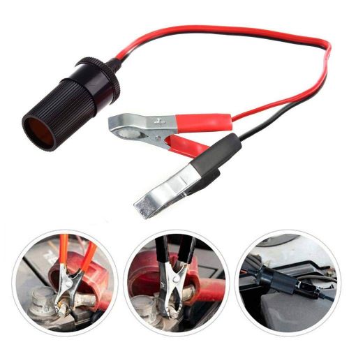  Gaddrt Car Gaddrt Kfz-Zigarettenanzuender-Steckdose 12V Tragbarer Netzstecker-Adapter Krokodilklemme Autoadapter