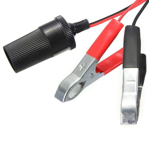  Gaddrt Car Gaddrt Kfz-Zigarettenanzuender-Steckdose 12V Tragbarer Netzstecker-Adapter Krokodilklemme Autoadapter