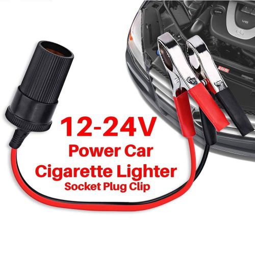  Gaddrt Car Gaddrt Kfz-Zigarettenanzuender-Steckdose 12V Tragbarer Netzstecker-Adapter Krokodilklemme Autoadapter