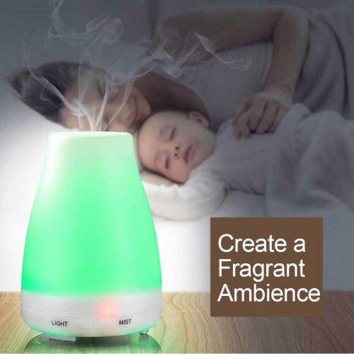  Gaddrt Humidifier Gaddrt USB LED Nachtlicht LuftbefeuchterLED Ultraschall Aroma Essential Diffuser Luftbefeuchter Luftreiniger Aromatherapie Humidifier 125ml