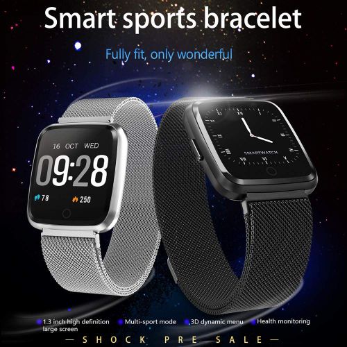  Gaddrt Watch Gaddrt Uhrarmband Watch Y7 Smart Armband-Armbanduhr-Metallherzfrequenz-Verfolger wasserdichtes IP67-Armband