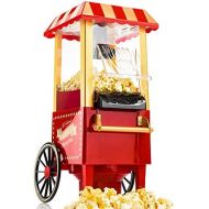 Gadgy Popcorn Maschine | Retro Popcorn Maker | Heissluft Ohne Fett Fettfrei OElfrei