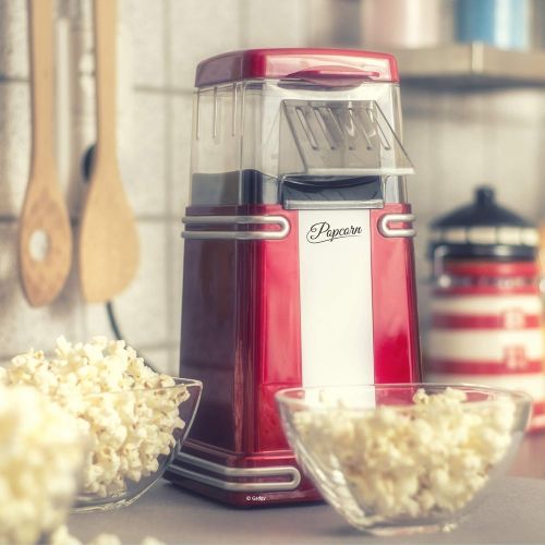  Gadgy  Popcorn Maschine | Retro Popcorn Maker | Heissluft Ohne Fett Fettfrei OElfrei