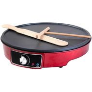 [아마존베스트]Gadgy  Crepe Maker, Non-Stick Coating, 30 cm Diameter, 1000 Watt Adjustable Temperature, LED Status Lights, Includes Batter Spreader and Spatula, for Omelettes, Pancakes, Bacon