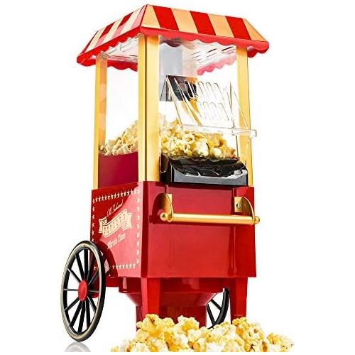  [아마존베스트]Gadgy Popcorn Machine, Retro Popcorn Maker, Hot Air Without Grease, Oil-Free