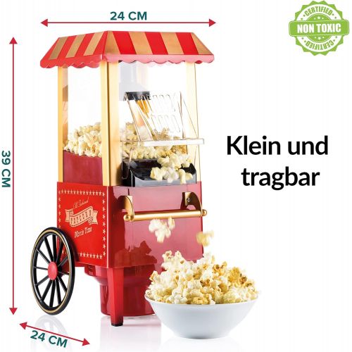  [아마존베스트]Gadgy Popcorn Machine, Retro Popcorn Maker, Hot Air Without Grease, Oil-Free