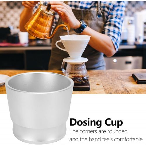  Gaeirt Espresso Dosing Cup, Coffee Distributor Dosing Cup Aluminium Alloy with for 51mm Espresso Machine for Kitchen for DIY Coffee Machine for DIY Tools