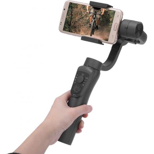  Gaeirt Handheld Three-axis Phone Stabilizer, One Key into Panorama Shooting Mobilephone Stabilizer for Below 6.0 inches Smartphone