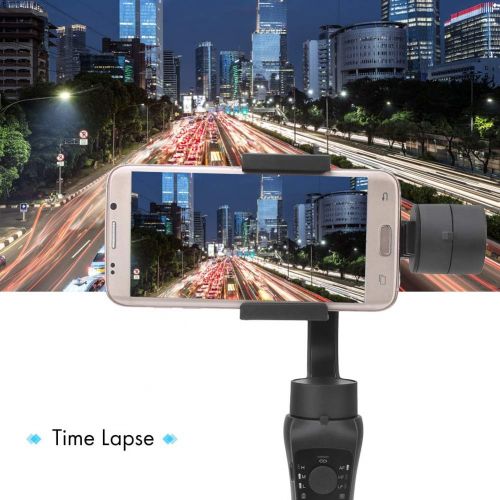  Gaeirt Handheld Three-axis Phone Stabilizer, One Key into Panorama Shooting Mobilephone Stabilizer for Below 6.0 inches Smartphone