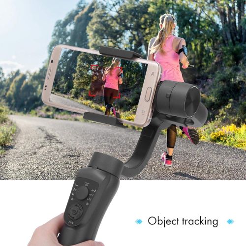  Gaeirt Handheld Three-axis Phone Stabilizer, One Key into Panorama Shooting Mobilephone Stabilizer for Below 6.0 inches Smartphone