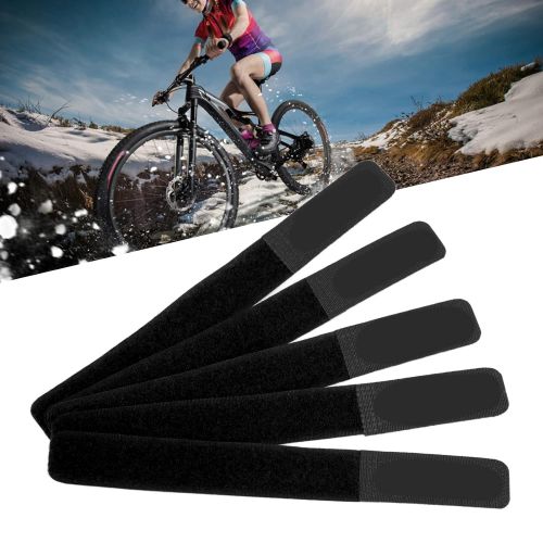  Gaeirt Bike Securing Straps, Bike Rack Strap Detachable for Bike Rack for Backpacks Skis(Black)