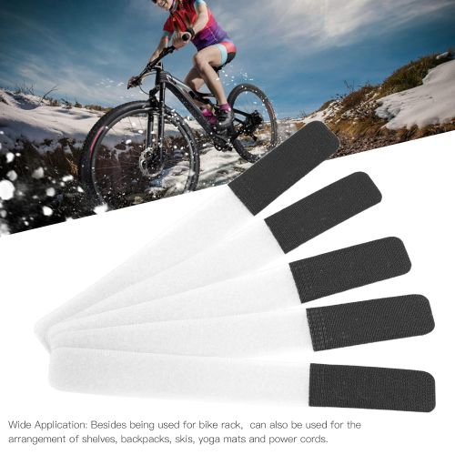  Gaeirt Bike Securing Straps, Bike Rack Strap Detachable for Bike Rack for Backpacks Skis(White)