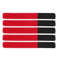 Gaeirt Bike Rack Strap, Versatile Hook and Loop Securing Straps Tie Nylon Wide Application for Backpacks Skis for Bike Rack(red)