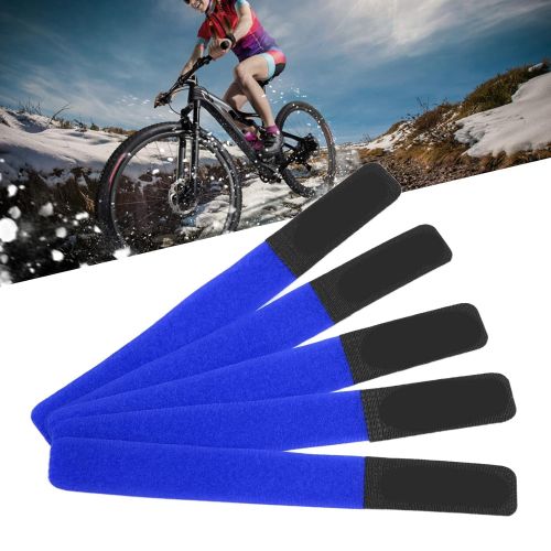  Gaeirt Bike Securing Straps, Detachable Reusable Bike Rack Strap Nylon for Backpacks Skis for Bike Rack(Blue)