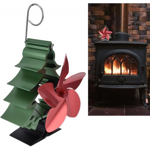  Gaeirt Fireplace Fan Heat Powered Stove Fan, 5 Blades Heat Powered Stove Fan Small Wood Stove Heat Fan for Home Heating Heat Activated Fan Non Electric for Home