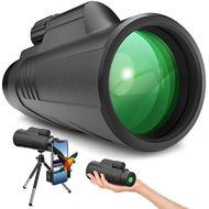 [아마존베스트]Gafild Monocular Telescopes, Monocular 12 x 42 FMC Prism, Waterproof Monocular Telescopes with Smartphone Adapter Tripod for Bird Watching, Hiking Sightseeing, Concert Ball Game, C